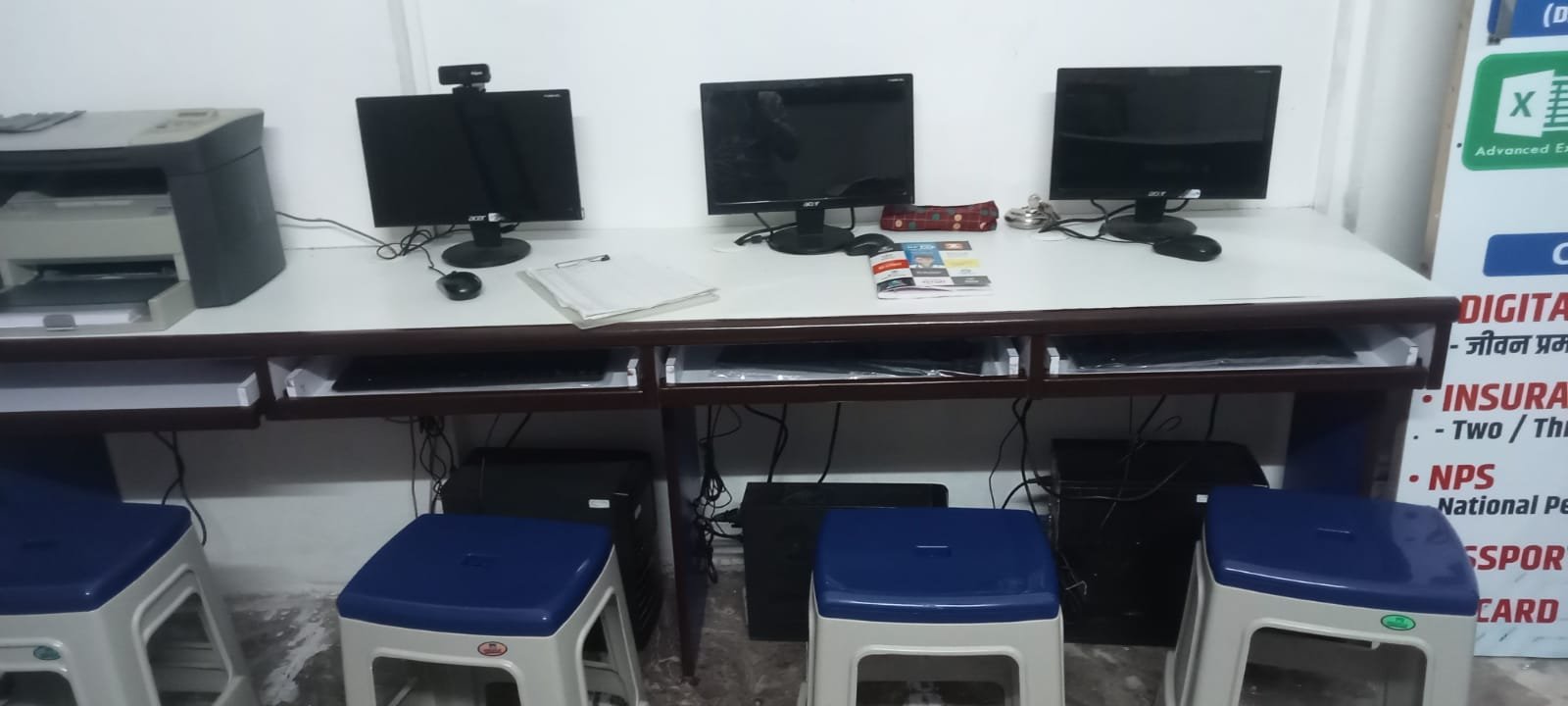 Computer Tables and Switch Board